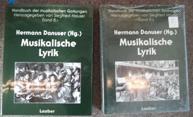 Image for Handbuch der Musikalischen Gattungen, band 8, 1&2 - Musikalishce Lyrik