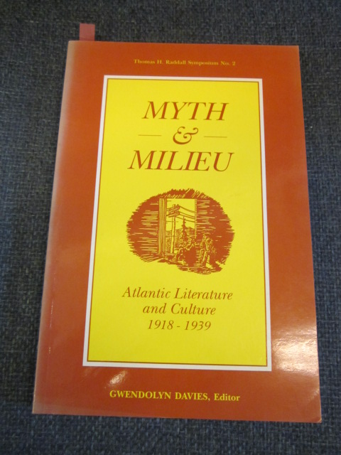 Image for Myth and Milieu: Atlantic Literature and Culture 1918-1939
