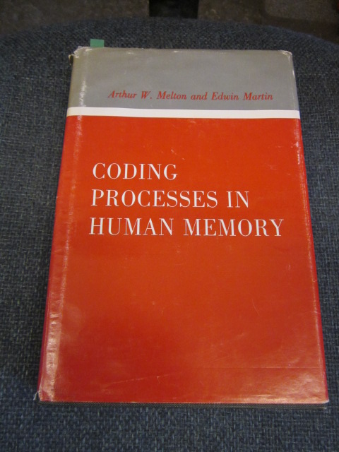 Coding Processes in Human Memory. Image for Coding Processes in Human Memory.