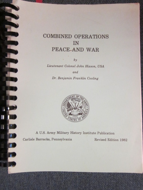 Combined Operations in Peace and War Image for Combined Operations in Peace and War