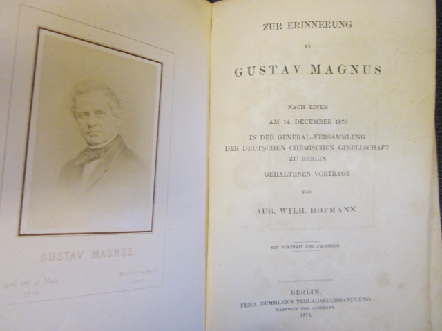 Image for Zur Erinnerung an Gustav Magnus