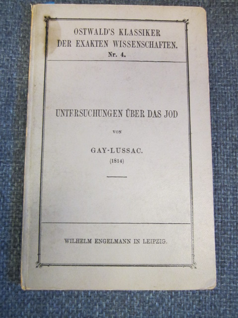 Image for Untersuchungen über das Jod