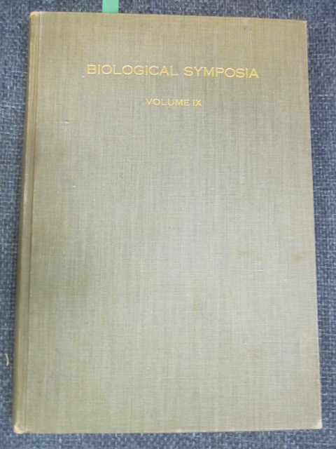 Image for Sex Hormones. Biological Symposia Vol. IX.