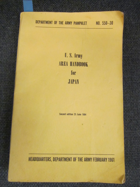 Image for U.S. Army Area Handbook for Japan