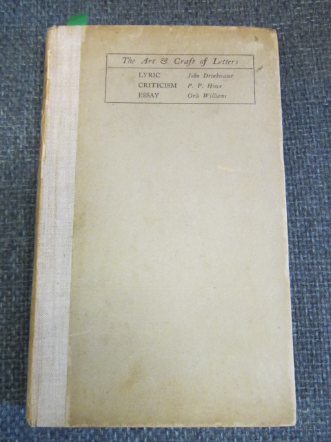 Image for The Art & Craft of Letters - Lyric, Criticism, Essay