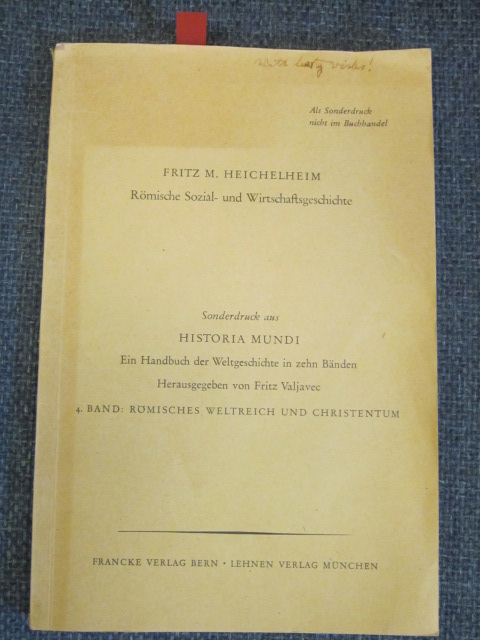 Image for Romische Sozial- und Wirtschaftsgesichte