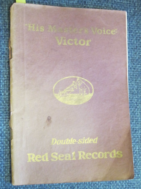 Image for "His Master's Voice" Victor Double-sided Red Seal Records A Library of Famous Voices