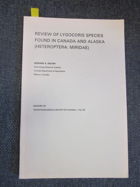 Image for Review of Lygocoris Species Found in Canada and Alaska (Heteroptera: Miridae)