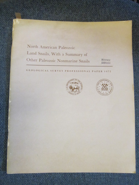 Image for North American Paleozoic Land Snails, With a Summary of Other Paleozoic Nonmarine Snails