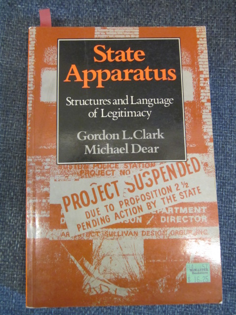 State Apparatus: Structures and Language of Legitimacy Image for State Apparatus: Structures and Language of Legitimacy