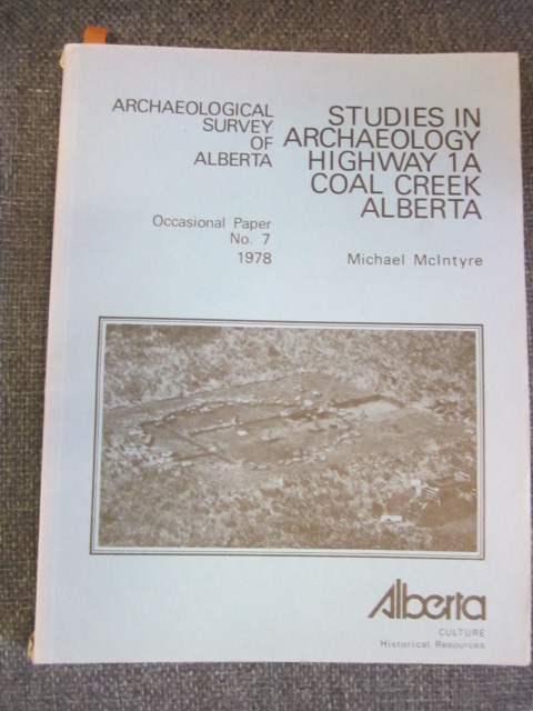 Studies in Archaeology Highway 1A Coal Creek, Alberta Image for Studies in Archaeology Highway 1A Coal Creek, Alberta