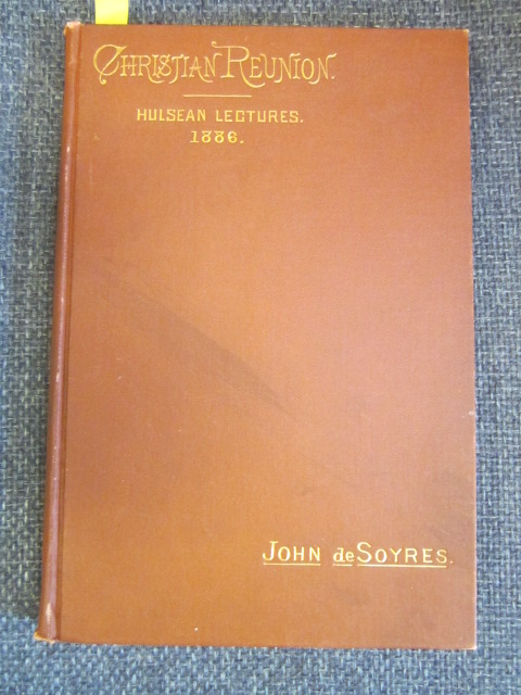 Image for Christian Reunion. The Hulsean Lectures for 1886