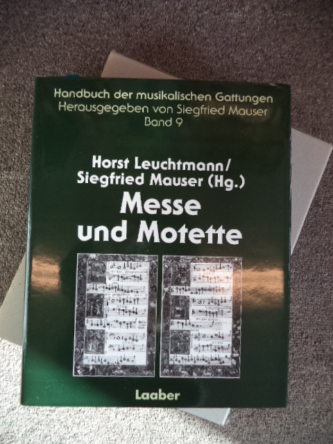 Image for Handbuch der Musikalischen Gattungen, band 9 - Messe und Motette