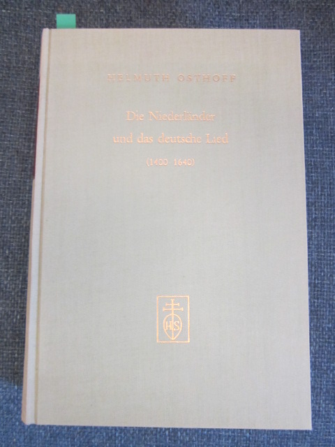 Image for Die Niederlander und das deutsche lied (1400 - 1640)