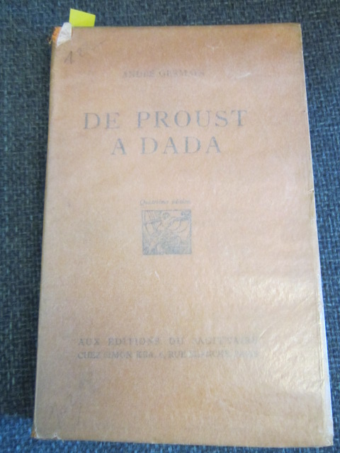 Image for De Proust a Dada