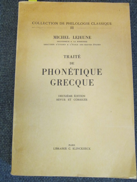 Image for Traité de Phonétique Grecque