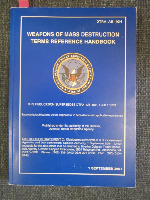Image for Weapons of Mass Destruction Terms Reference Handbook
