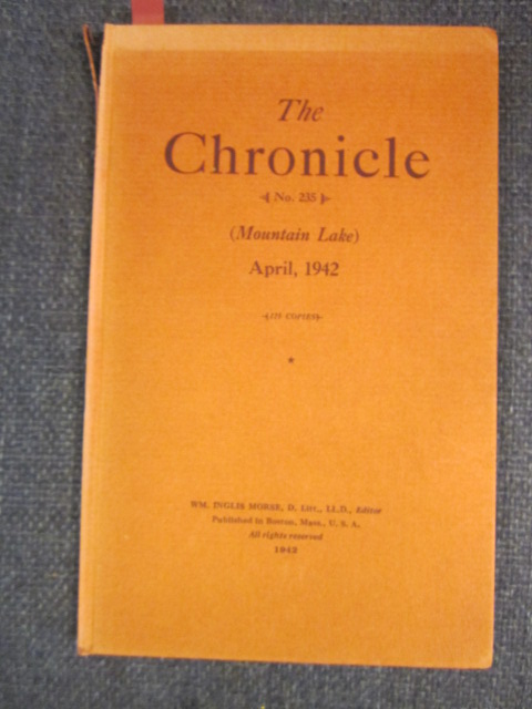 Image for The Chronicle, (Mountain Lake Florida) April, 1942, Number 235