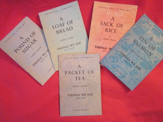 Image for 23 of 24 Longmans Tropical Library ~ Things We Use: A Packet of Tea / A Pound of Sugar / A Loaf of Bread / A Sack of Rice / A Tin of Salmon / A Tin of Meat / A Tin of Milk / A Tin of Butter or Cheese / A Woolen Blanket / Cotton and Other Threads , &c