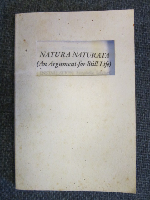 Image for NATURA NATURATA (An Argument for Still Life). Benefit Exhibition for Squat Theatre curated by Cornelia Lauf. March 4-11, 1989, Josh Baer Gallery.