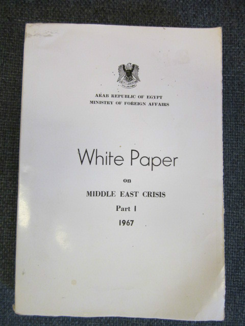 Image for White Paper on Middle East Crisis Part I, 1967