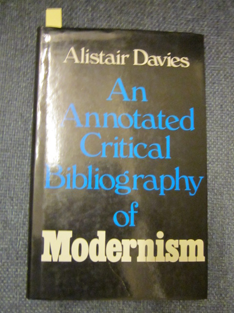 Image for An Annotated Critical Bibliography of Modernism