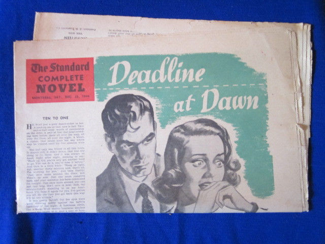 Image for DEADLINE at DAWN 1944 newspaper issue Montreal Standard