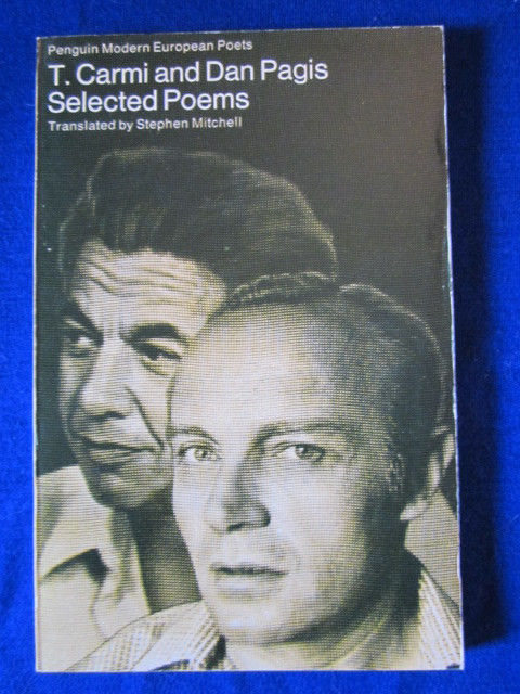 Image for T. CARMI & DAN PAGIS selected poems