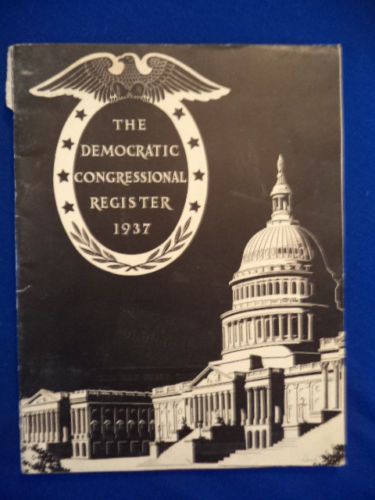 Image for The Democratic Congressional Register, 1937