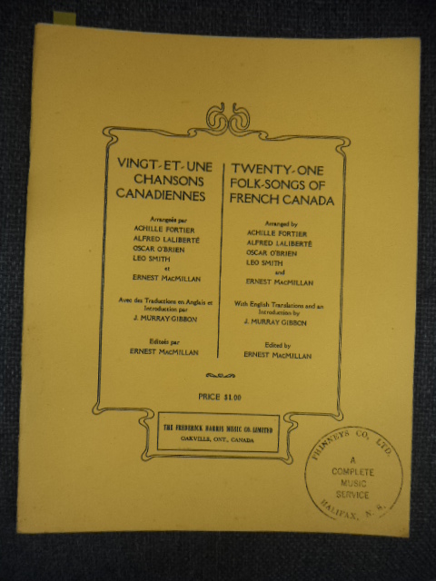 Image for Vingt-et-Une Chansons Canadiennes / Twenty-one Folk-Songs of French Canada