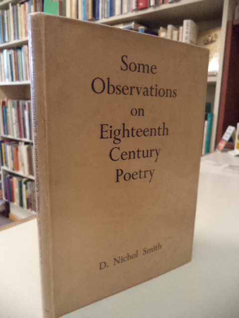 Image for Some Observations on Eighteenth Century Poetry