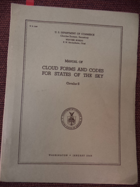Image for Manual of Cloud Forms and Codes for States of the Sky. Circular S