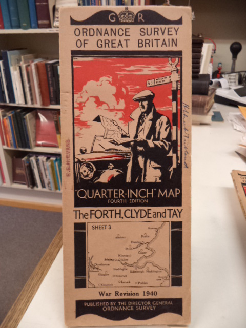 Image for The Forth, Clyde and Tay. Sheet 3. Ordnance Survey of Great Britain. War Revision 1940. "Quarter Inch" Map. Fourth Edition
