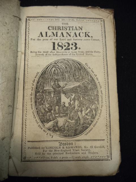 Image for The Christian Almanack, For The Year of Our Lord 1823 [No. III Vol. 1]
