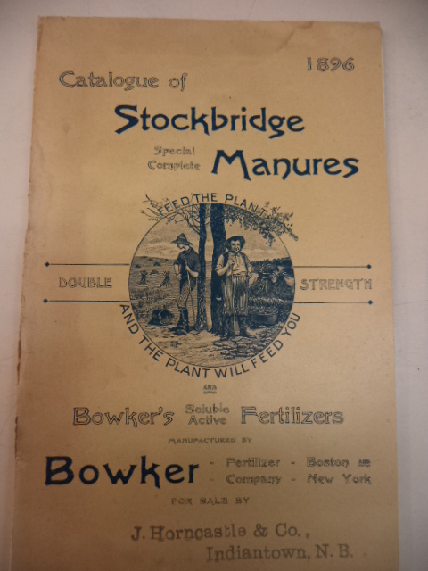 Image for 1896 Catalogue of Stockbridge Special Complete Manures Double Strength and Bowker's Soluble Active Fertilizers
