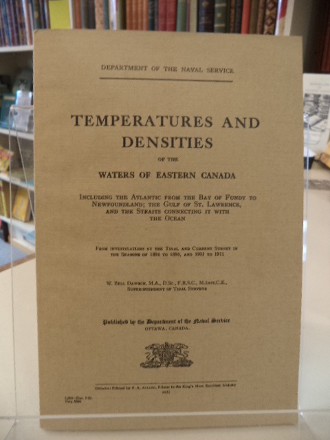 Image for Temperatures and Densities of the Waters of Eastern Canada, Including the Atlantic from the Bay of Fundy to Newfoundland; The Gulf of St. Lawrence, and the Straits Connecting It with the Ocean