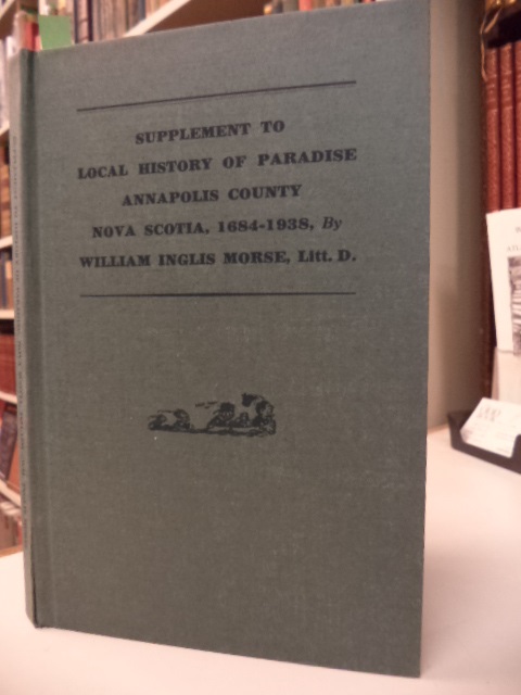 Image for Supplement to Local History of Paradise, Annapolis County, Nova Scotia (1684-1938)