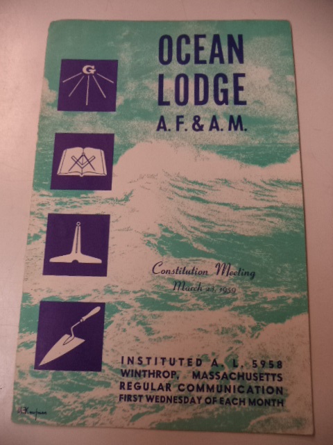 Image for Ocean Lodge A.F & A.M 1959 Constitution Meeting [Program and Menu]