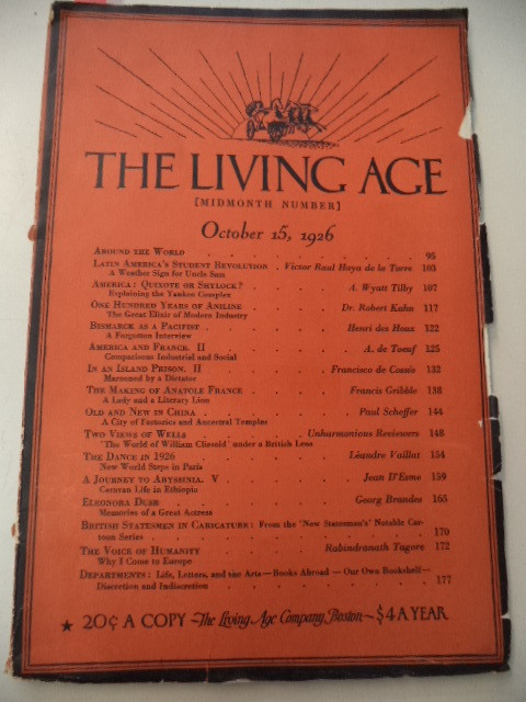 Image for The Living Age ( Midmonth Number) Vol. 331 - October 15, 1926 - No. 4292
