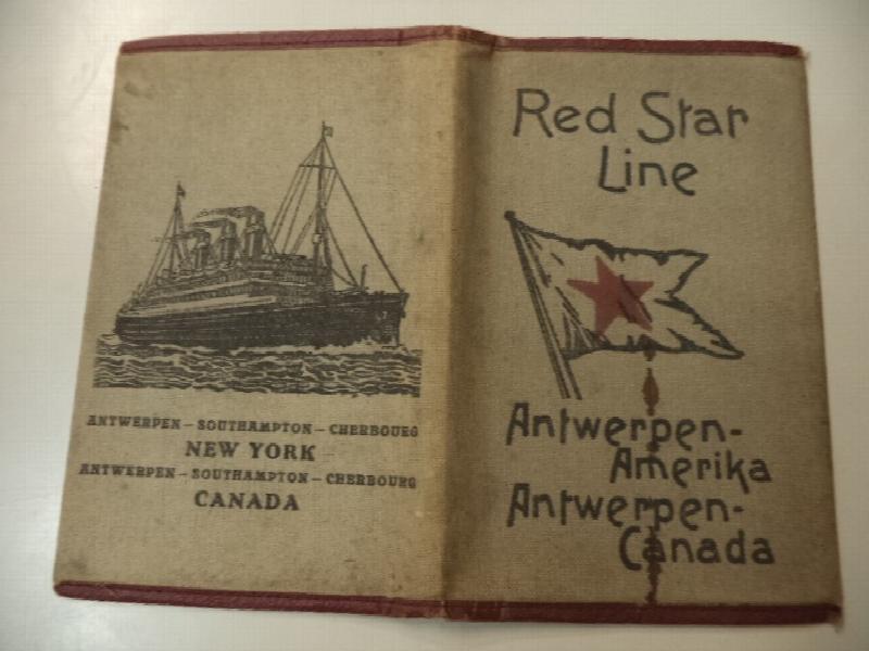 Image for Red Star Line canvas ticket pouch / passport wallet