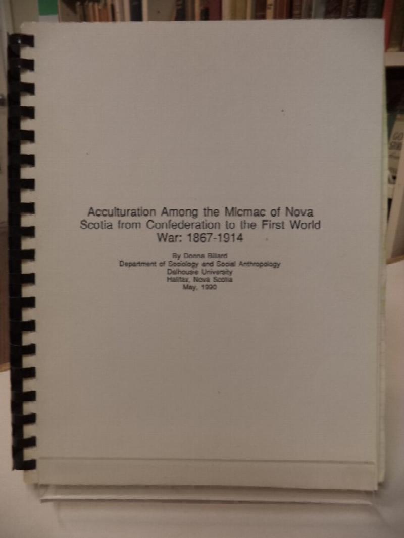 Image for Acculturation Among the Micmac of Nova Scotia from Confederation to the First World War: 1867-1914