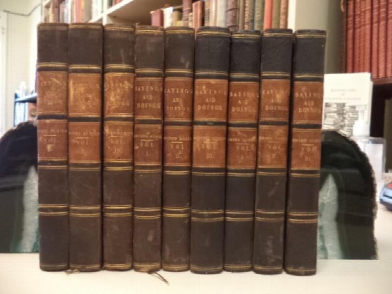 Image for Sayings and Doings, or Sketches From Life. First, Second, Third Series. [complete in nine volumes]