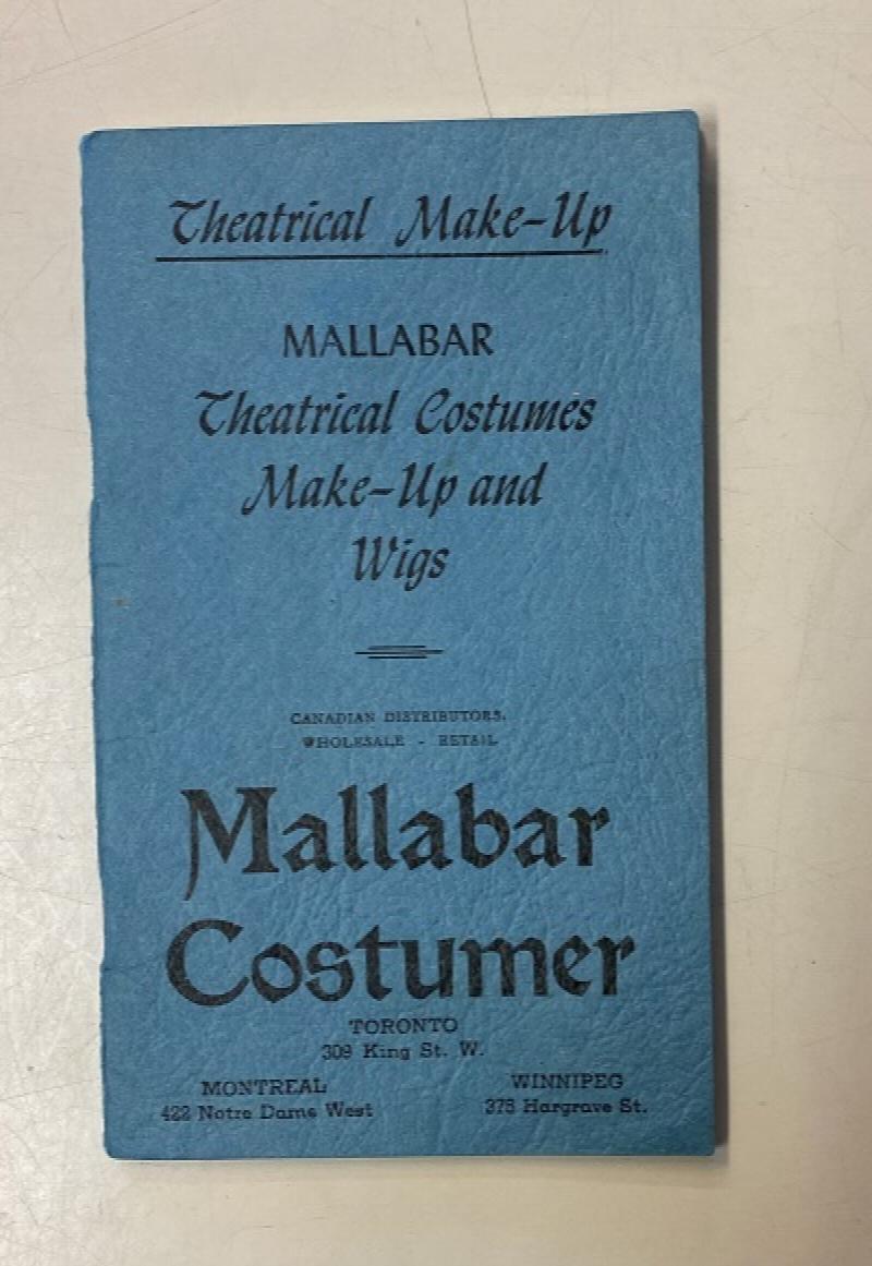 Image for Theatrical Make-Up. Mallabar Theatrical Costumes, Make-Up and Wigs. [Malabar]