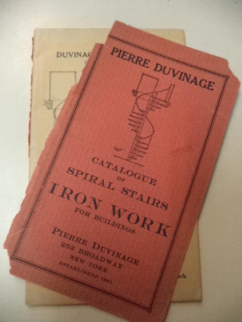 Image for Pierre Duvinage : Catalogue of Spiral Stairs Iron Work for Buildings