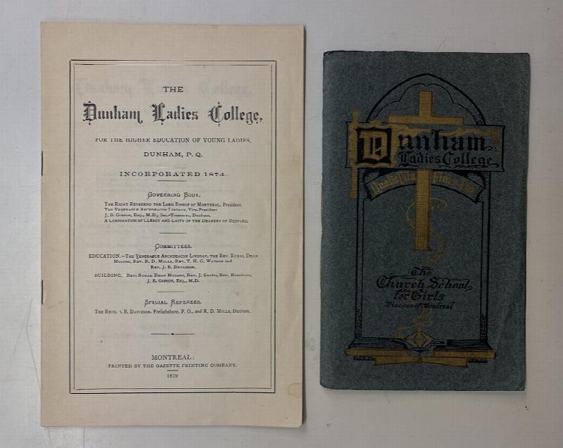 Image for Dunham Ladies College. Two early Calendars: 1879, 1909