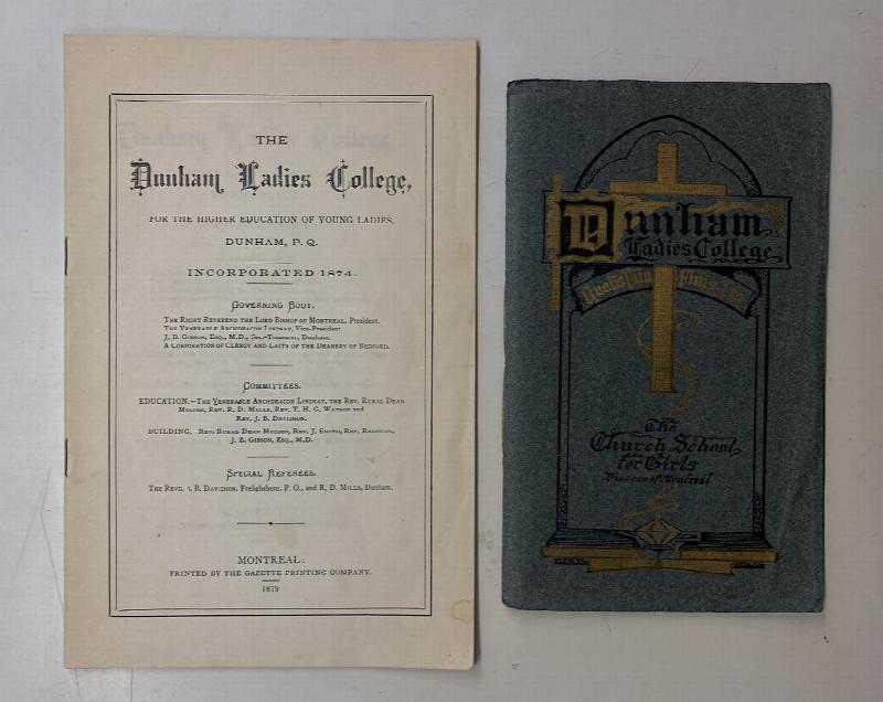 Image for Dunham Ladies College. Two early Calendars: 1879, 1909