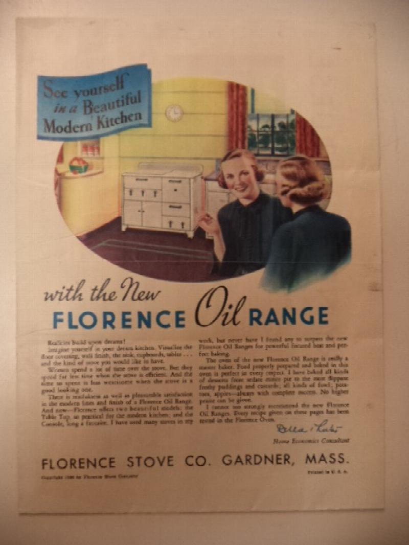 Image for Florence Stove Company. 1936 advertising brochure