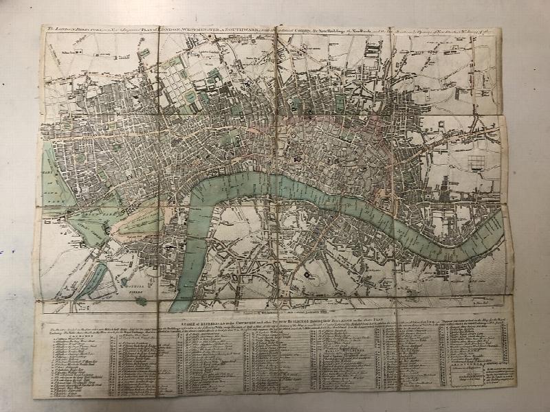 Image for The London Directory or a New & Improved Plan of London, Westminster, & Southwark; with the adjacent Country, the New Buildings, the New Roads, and the late alterations by Opening of New Streets, & Widening of others