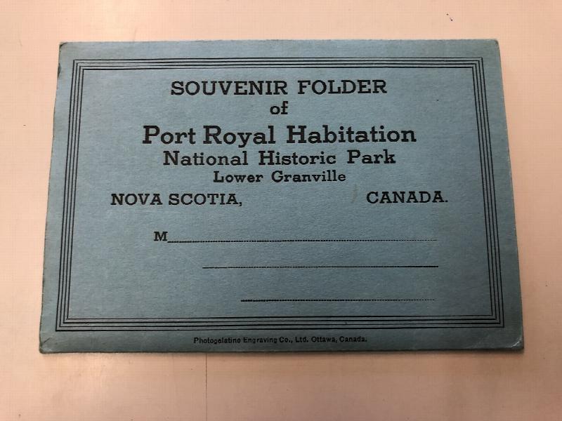 Image for Souvenir Folder of Port Royal Habitation. National Historic Park. Lower Granville Nova Scotia, Canada