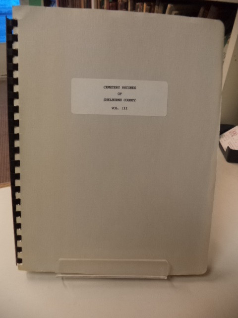Image for Cemetery Records of Shelburne County, Vol. III [3]